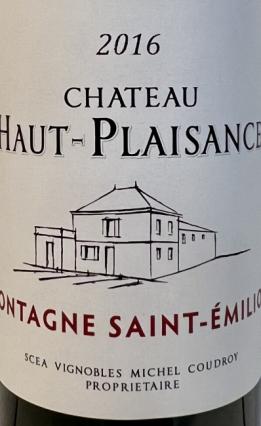 Chteau Haut Plaisance - Saint-milion 2016 (375ml)