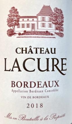 Chteau Lacure - Bordeaux Rouge 2018