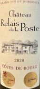 Chateau Relais de la Poste - Cotes de Bourg Rouge 2020