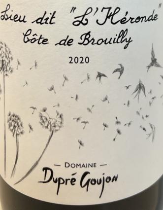 Domaine Dupre-Goujon - Cote de Brouilly Lieu Dit L'Heronde 2020