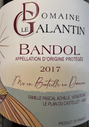 Domaine Le Galantin - Bandol Rouge 2017