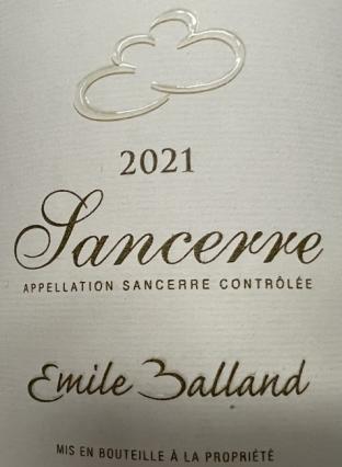 Emile Balland - Sancerre 2021