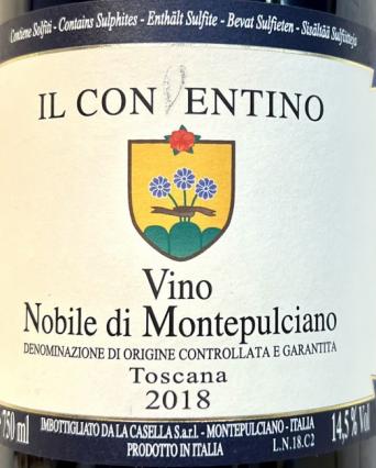 Il Conventino - Vino Nobile di Montepulciano 2018