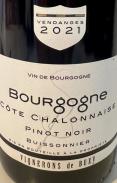 Vignerons de Buxy - Buissonnier Bourgogne Cte Chalonnaise Pinot Noir 2021