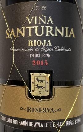Vina Santurnia - Rioja Reserva 2015
